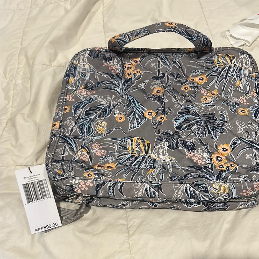 Floral Gray Travel Bag